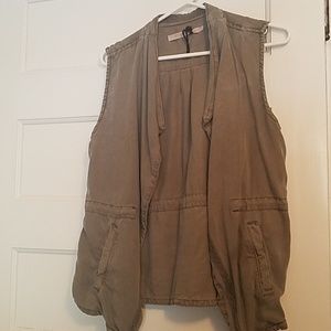 Green military style vest